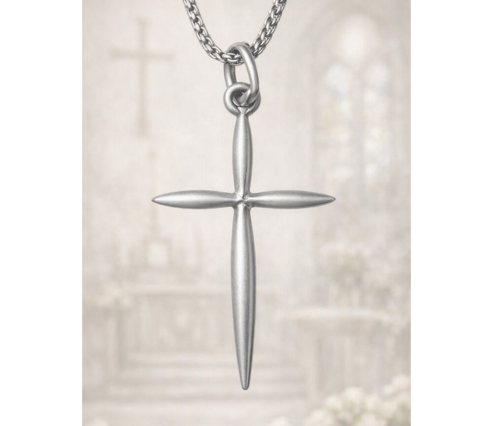 Jezlaine 925 Sterling Silver Dainty Cross Pendant on 926 Italy 16 inch Chain